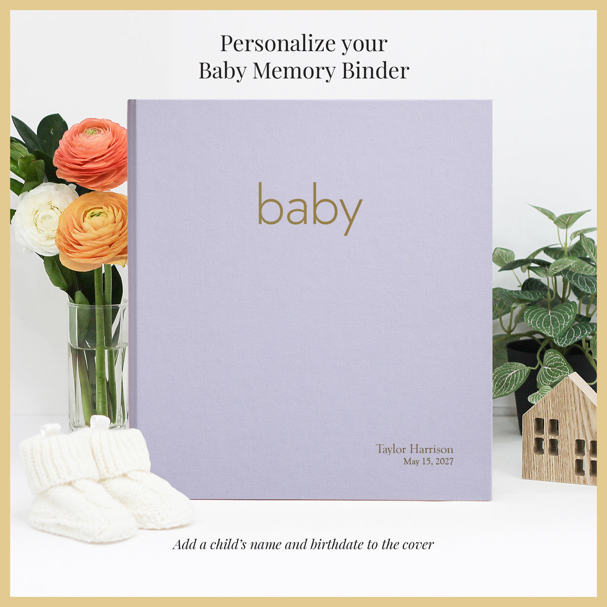 The Baby Memory Binder | Lavender Cotton