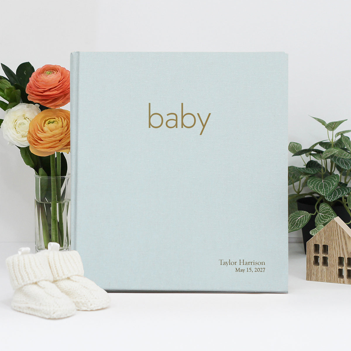 The Baby Memory Binder | Light Blue Cotton