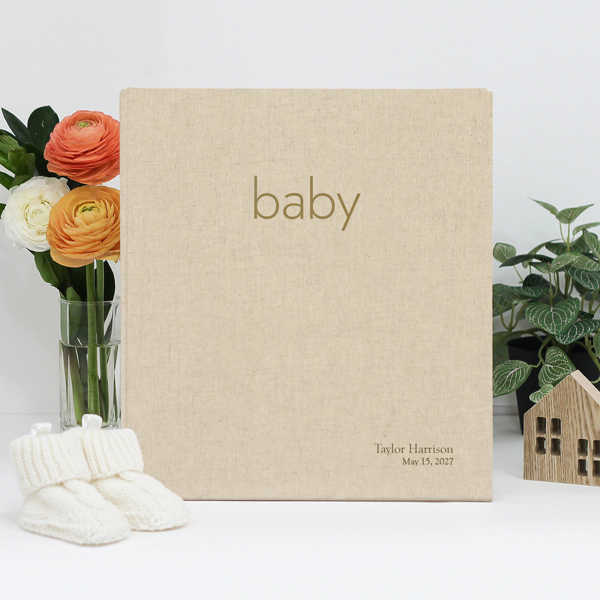 The Baby Memory Binder | Natural Linen