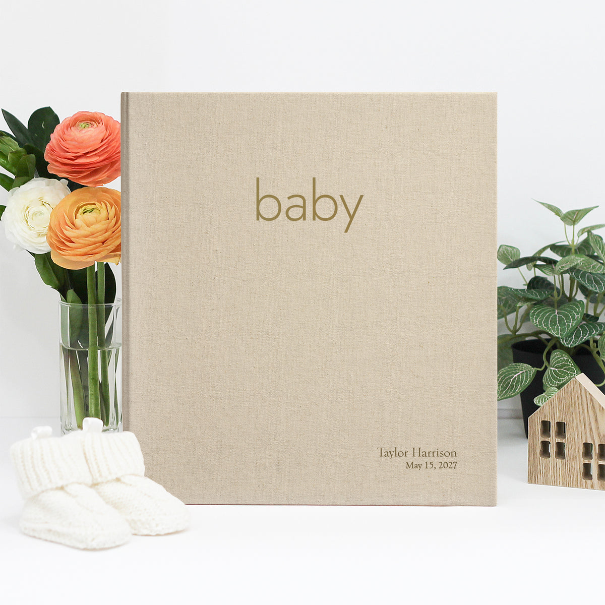 The Baby Memory Binder | Natural Linen