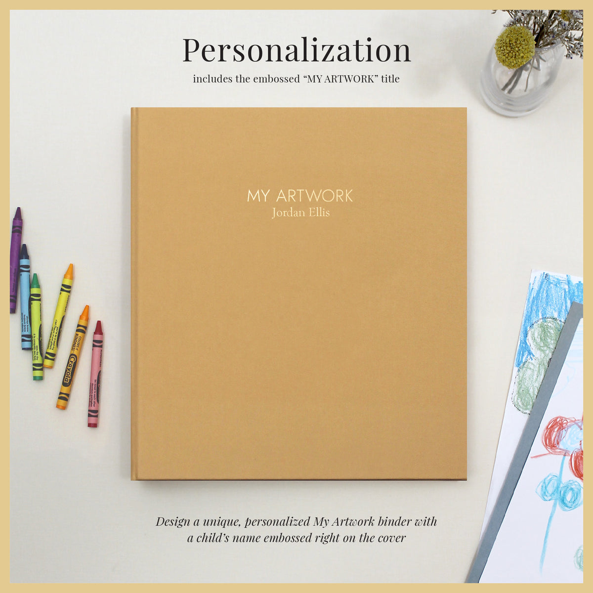 My Artwork Binder | Buttercup Yellow Cotton