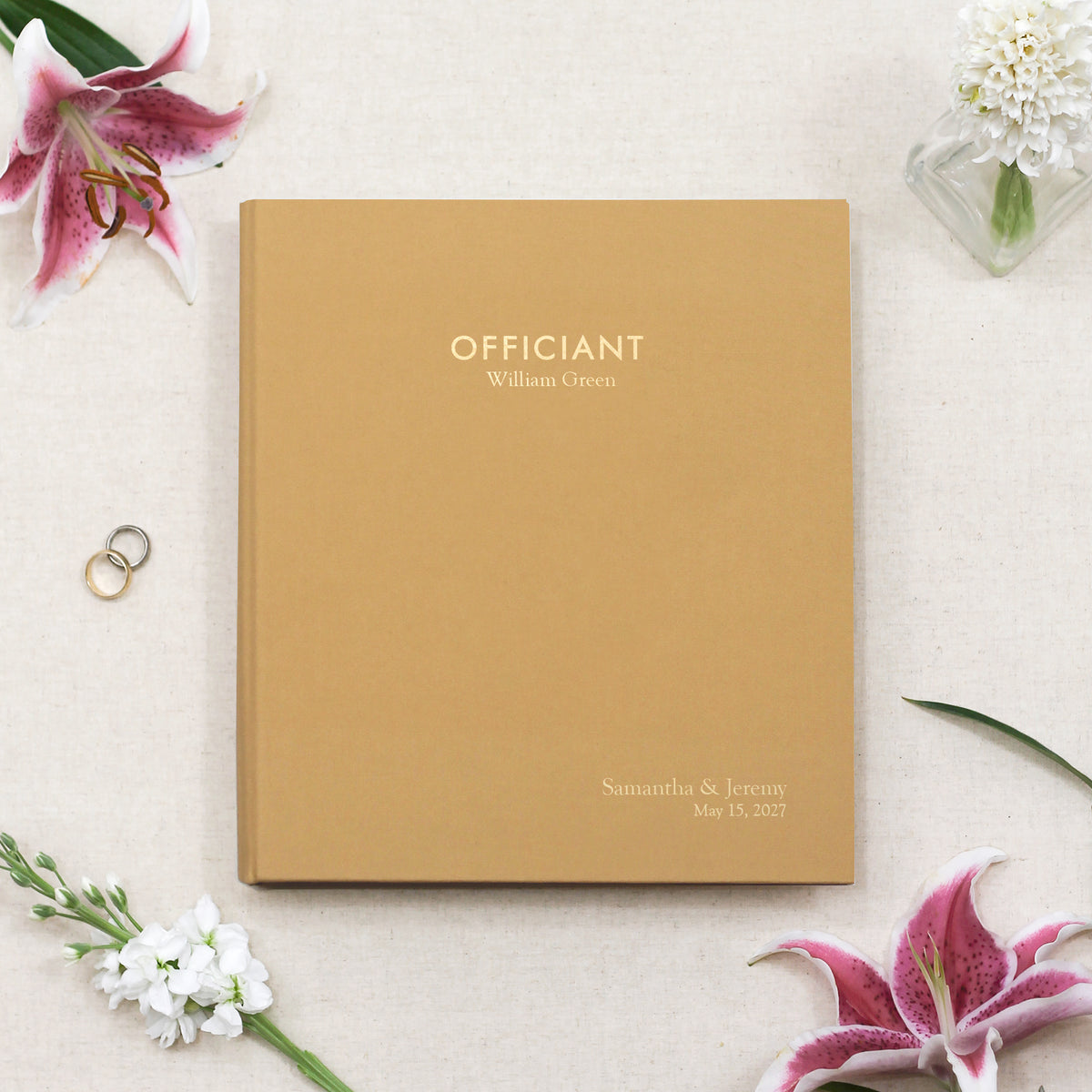 The Officiant Binder | Buttercup Yellow Cotton