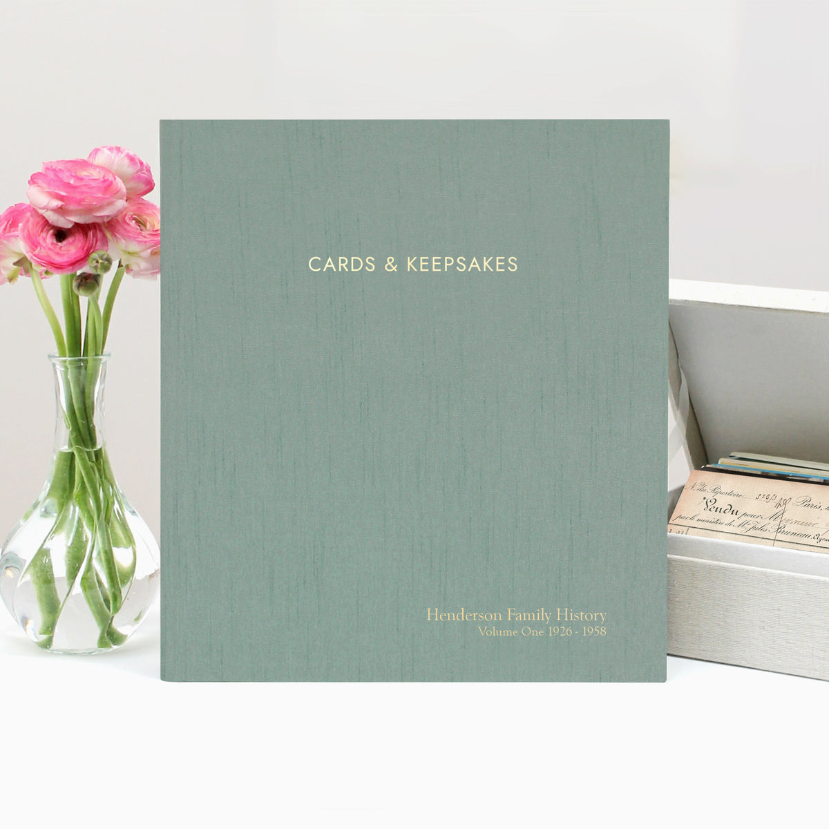 The Cards & Keepsakes Binder | Robin's Egg Blue Silk