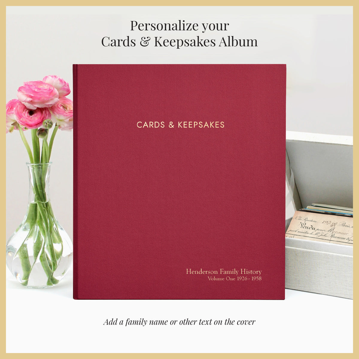 The Cards & Keepsakes Binder | Cranberry Cotton