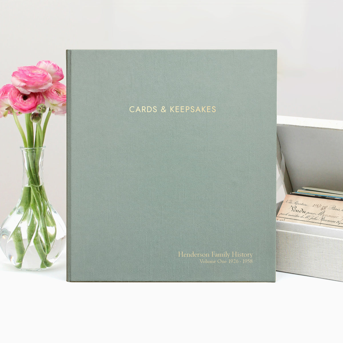 The Cards & Keepsakes Binder | Robin's Egg Blue Silk