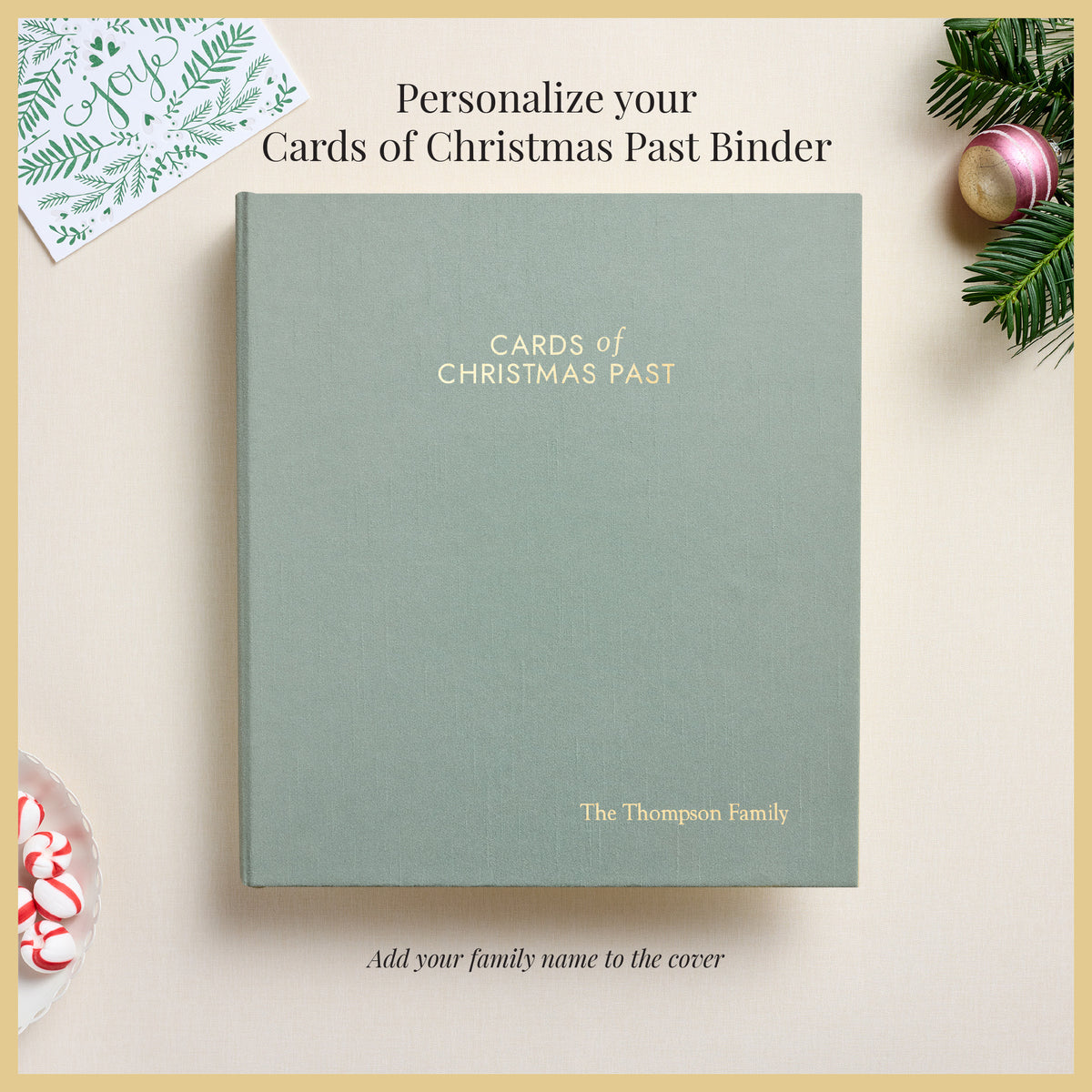 The Cards of Christmas Past Album | Robin's Egg Blue Silk