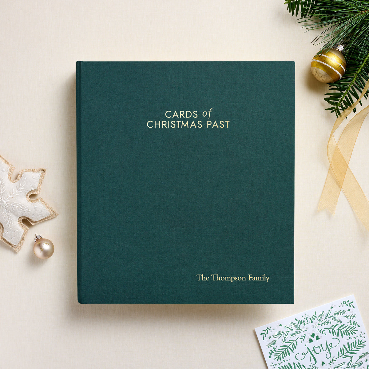 The Cards of Christmas Past Album | Teal Blue Cotton