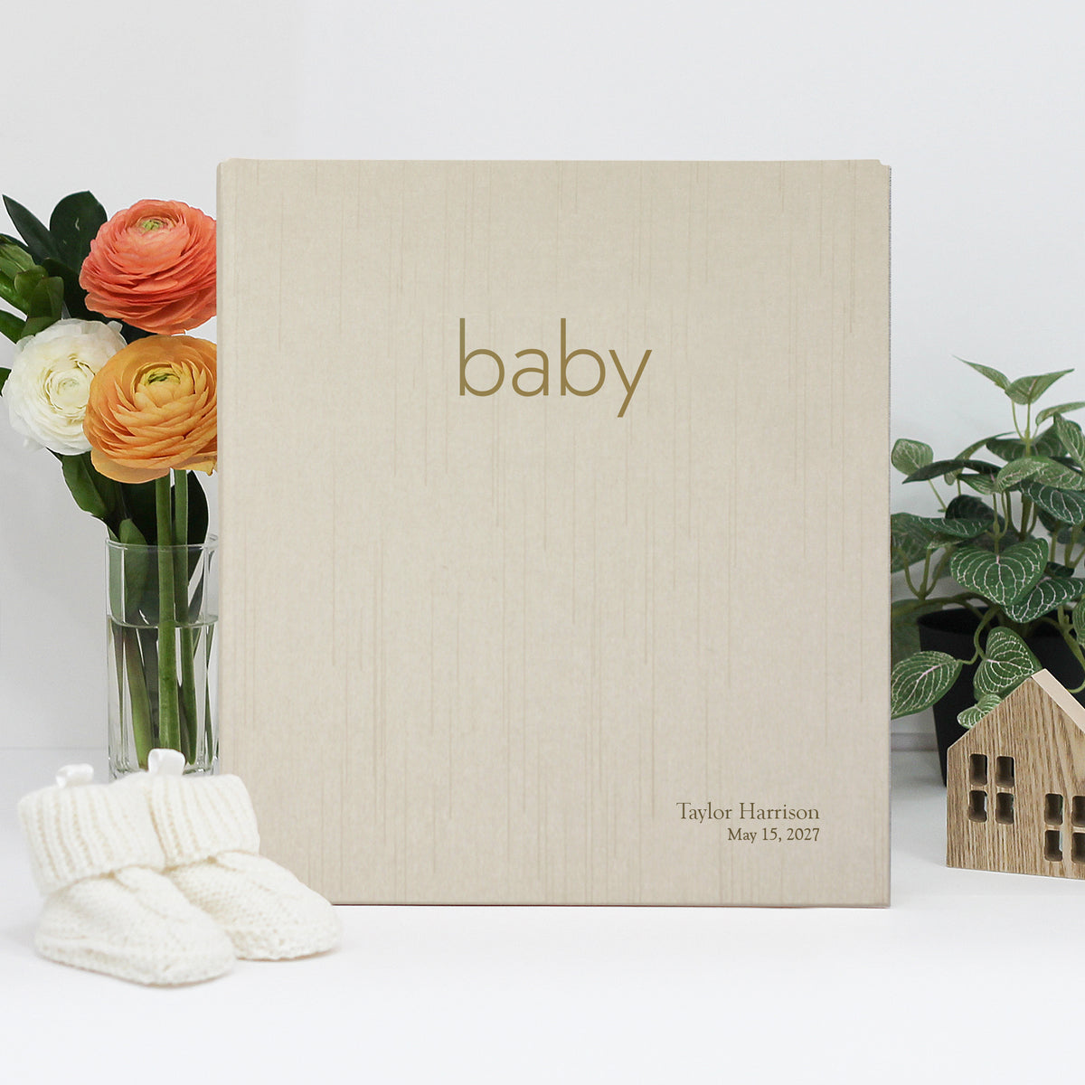 The Baby Memory Binder | Ivory Silk