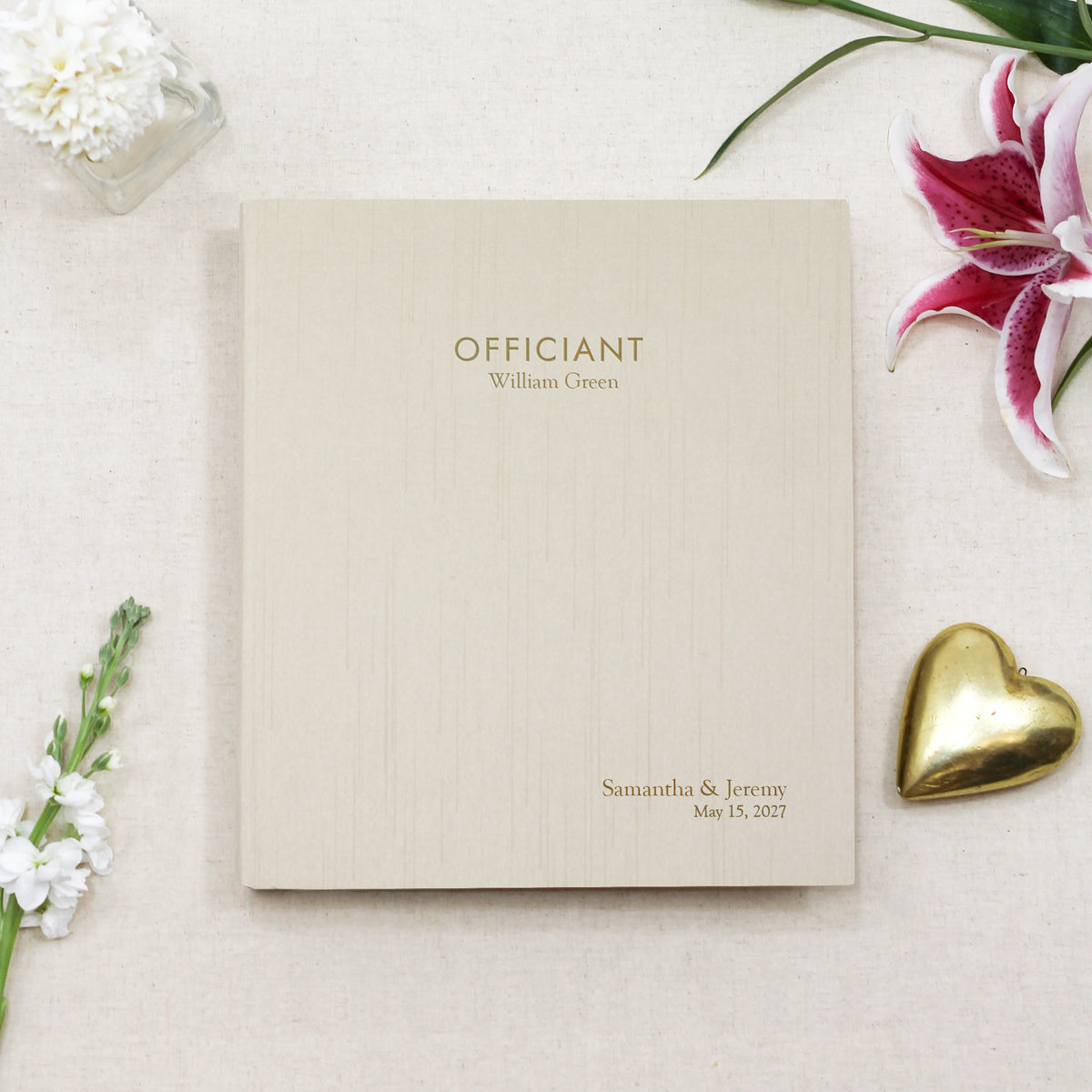 The Officiant Binder | Ivory Silk