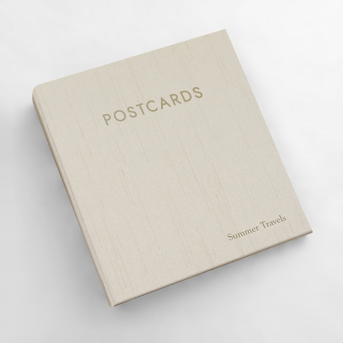 Medium Postcard Album | Cover: Ivory Silk | Available Personalized