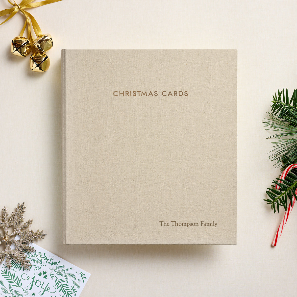 The Christmas Card Album | Natural Linen