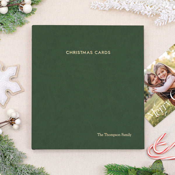 Personalized Christmas Card Album