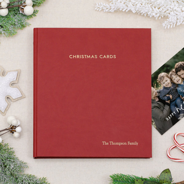 Christmas Card Album | Holiday Card Keepsake Binder
