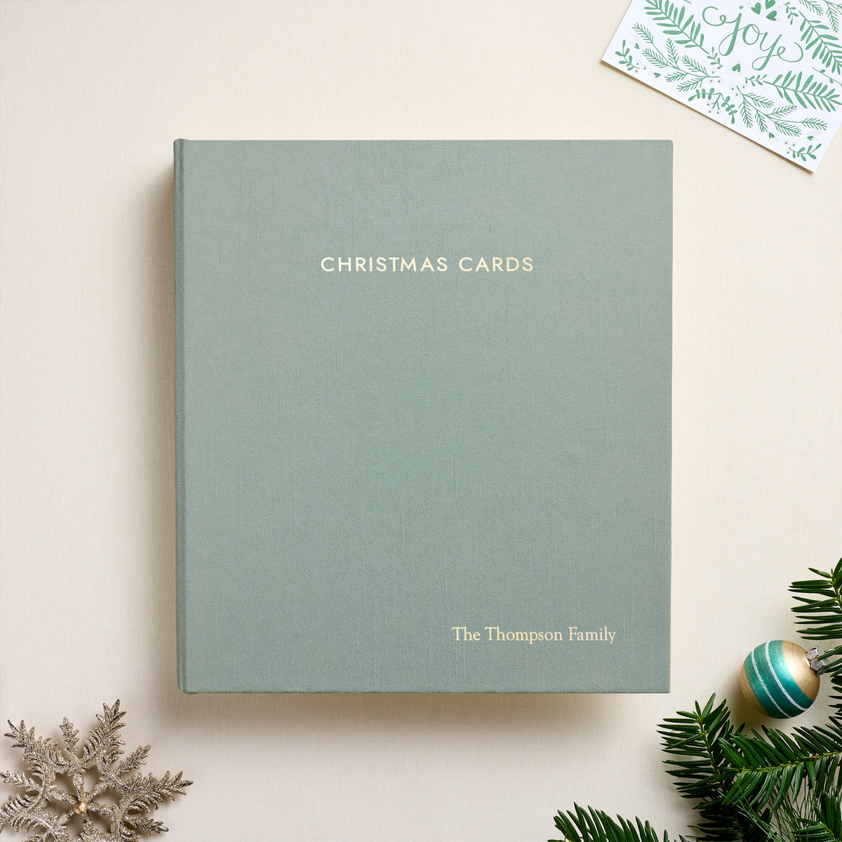 The Christmas Card Album | Robin's Egg Blue Silk