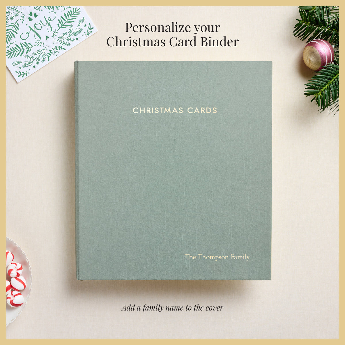 The Christmas Card Album | Robin's Egg Blue Silk
