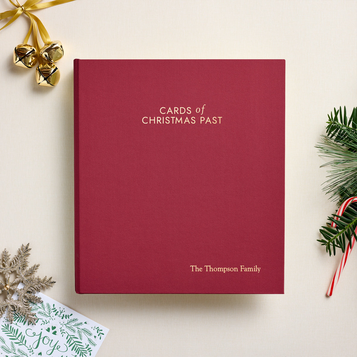 The Cards of Christmas Past Album | Cranberry Red Cotton
