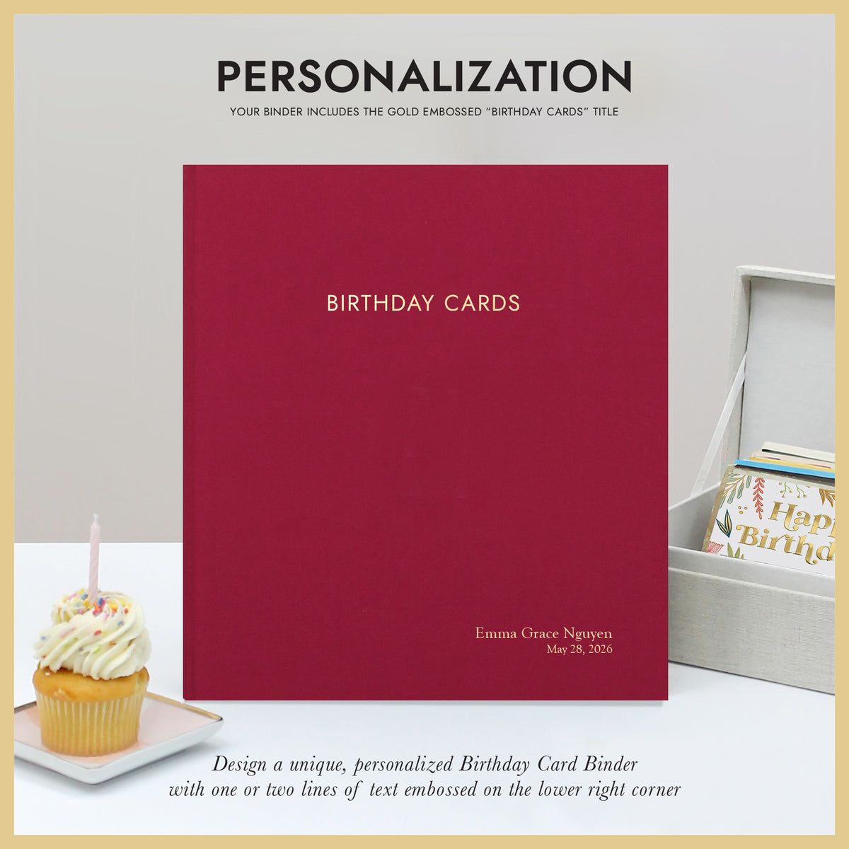 The Birthday Card Binder | Cranberry Cotton