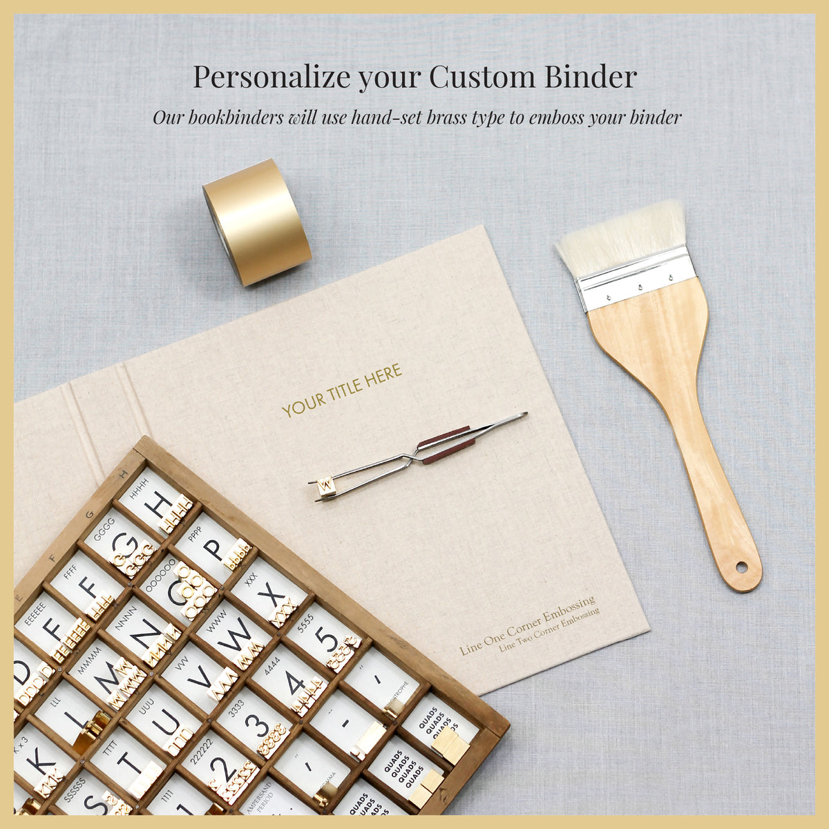 The Custom Binder | Black Vegan Leather