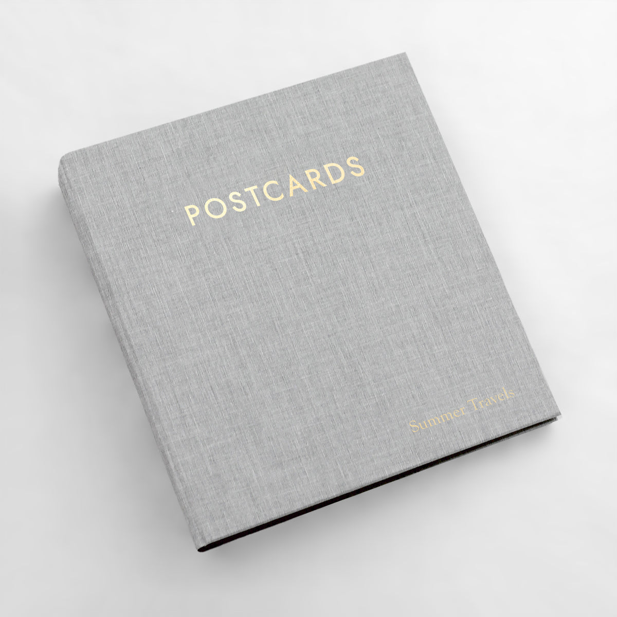 The Medium Postcard Album | Light Gray Linen