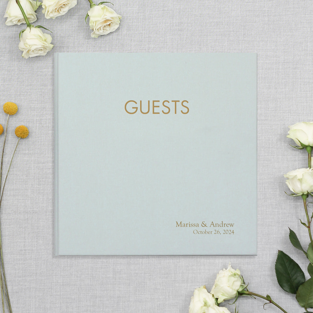 Event Guestbook | Cover: Light Blue | Available Personalized