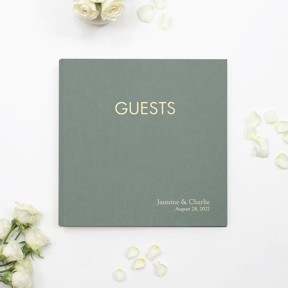 The Event Guestbook | Jade Green Cotton