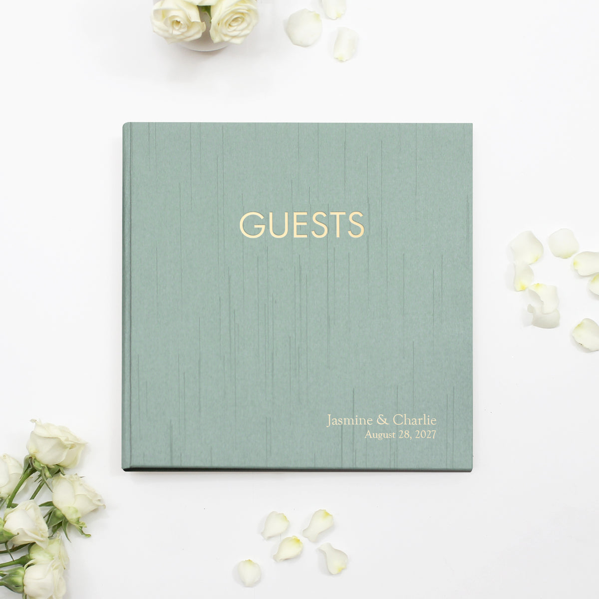 The Event Guestbook | Robin's Egg Blue Silk