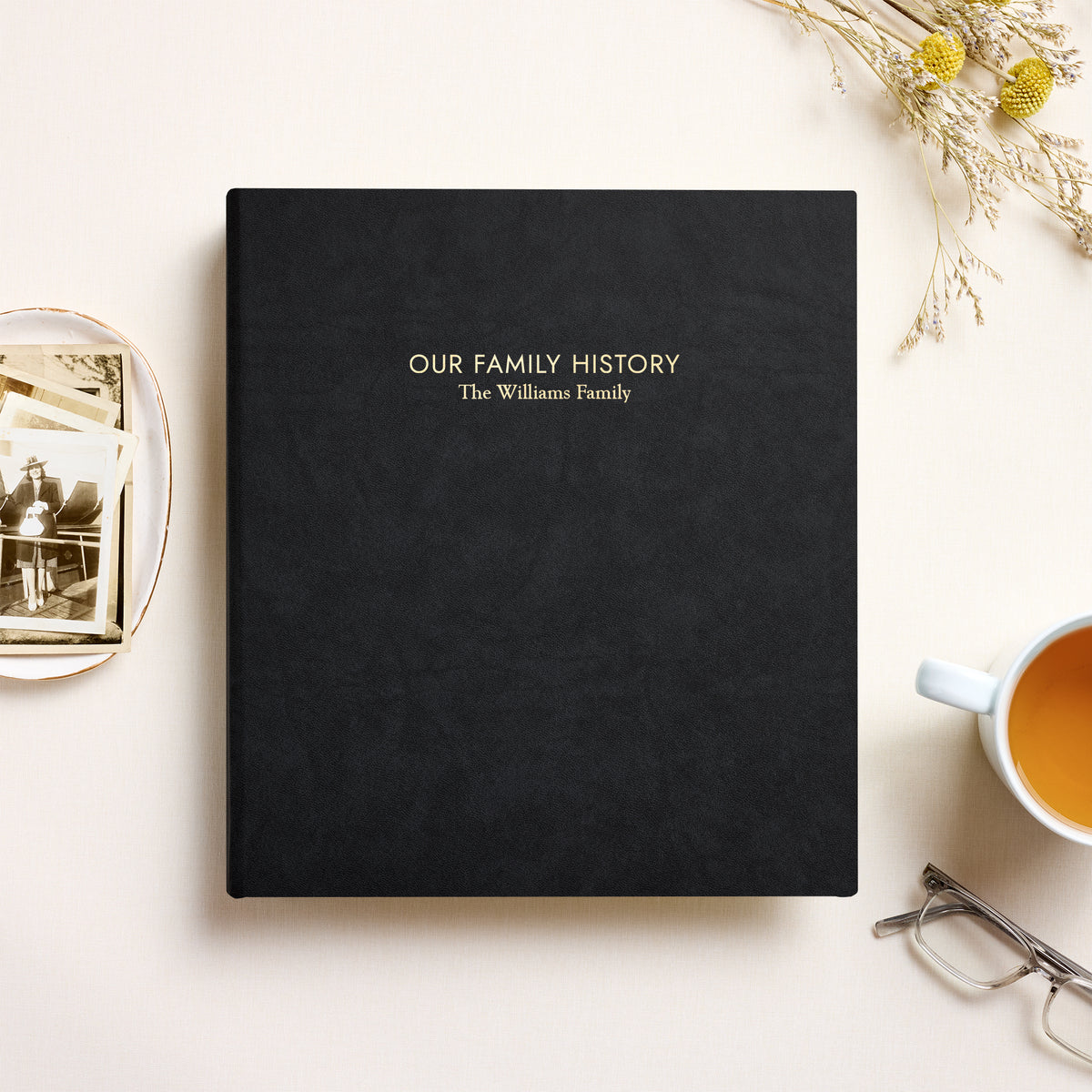 The Family History Album | Black Vegan Leather