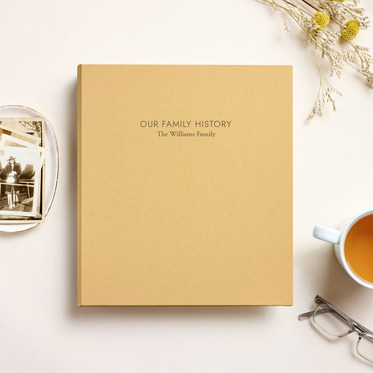The Family History Album | Buttercup Yellow Cotton