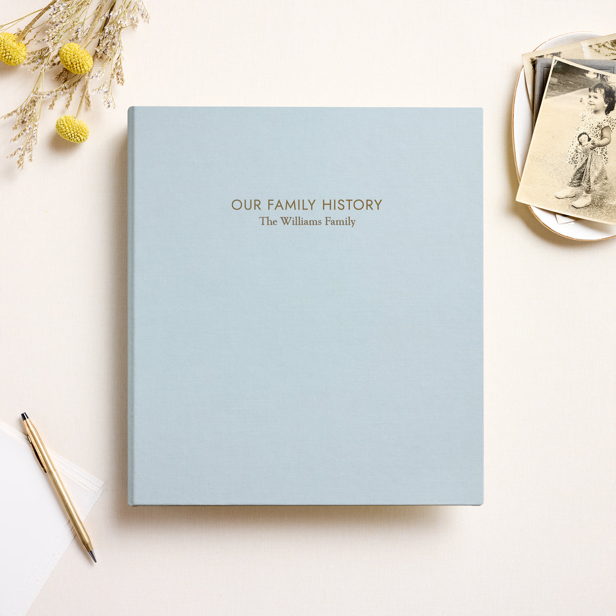 The Family History Album | Light Blue Cotton