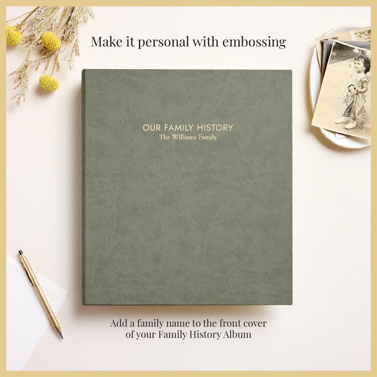 The Family History Album | Moss Vegan Leather