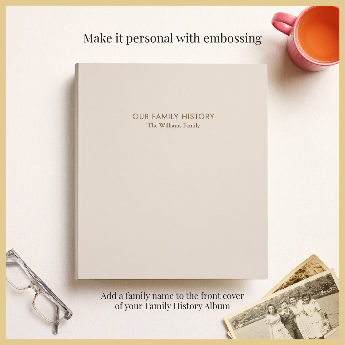 The Family History Album | Pearl Vegan Leather