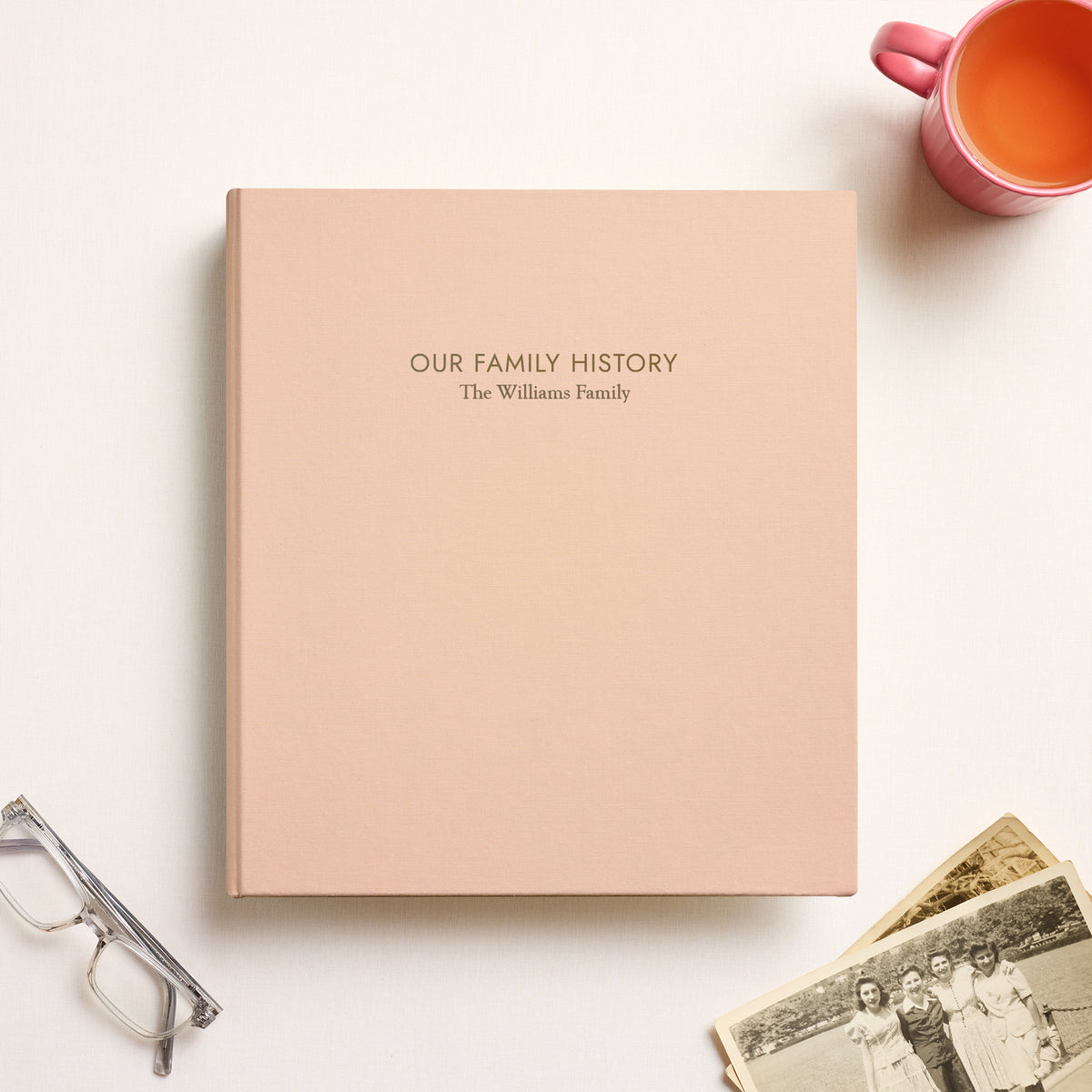 The Family History Album | Peachy Pink Cotton
