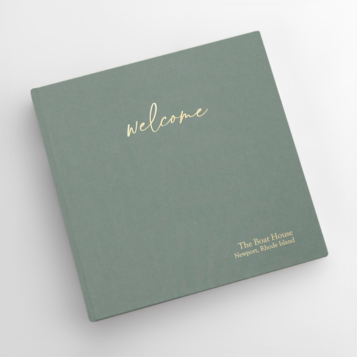 Welcome Guestbook with Jade Green Cotton Cover | AirBnB | Guest House | Gallery