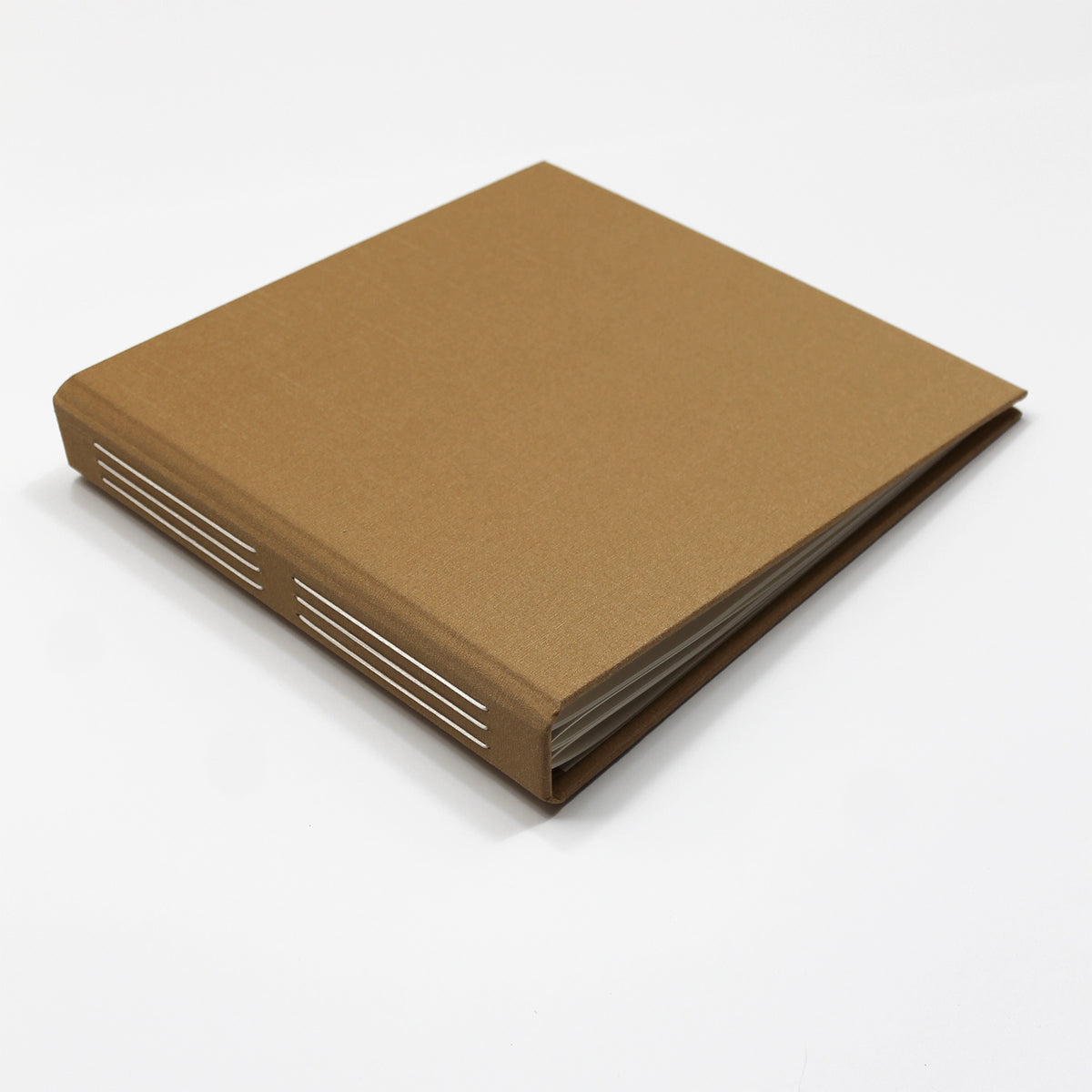 The Welcome Guestbook | Antique Gold Silk