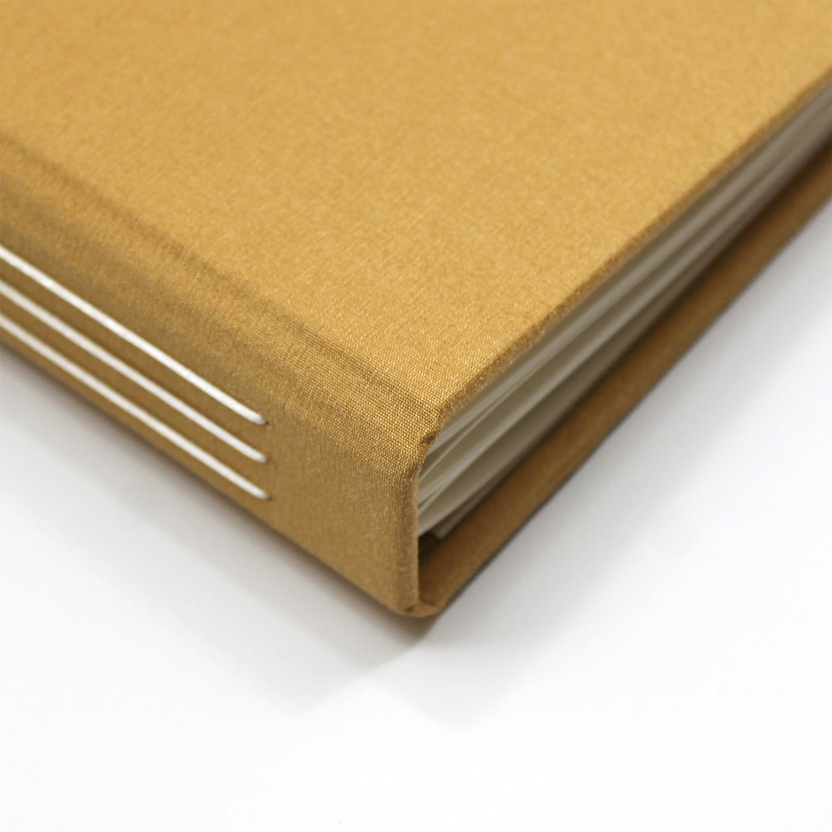 The Welcome Guestbook | Antique Gold Silk