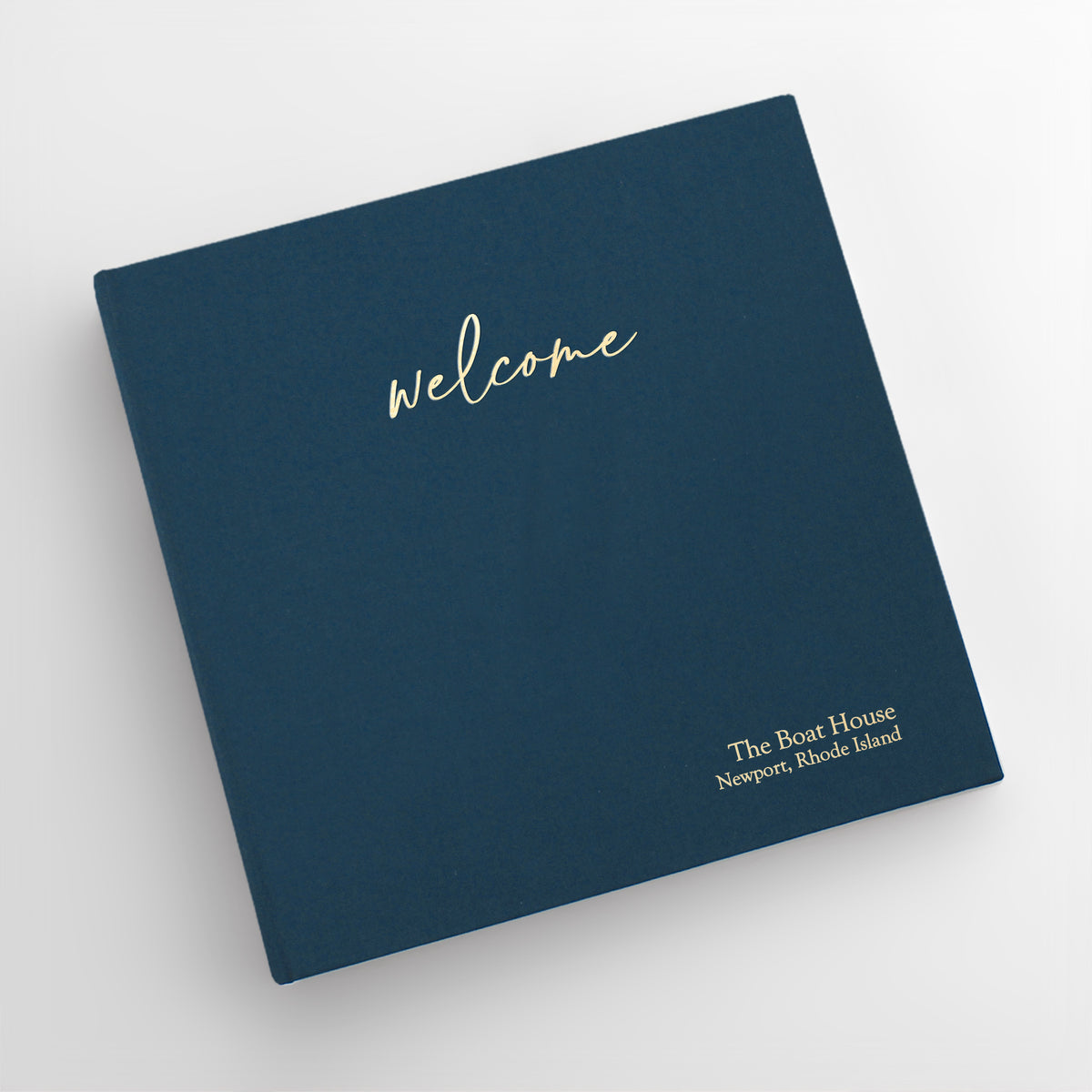 Welcome Guestbook with Navy Blue Cotton Cover | AirBnB | Guest House | Gallery