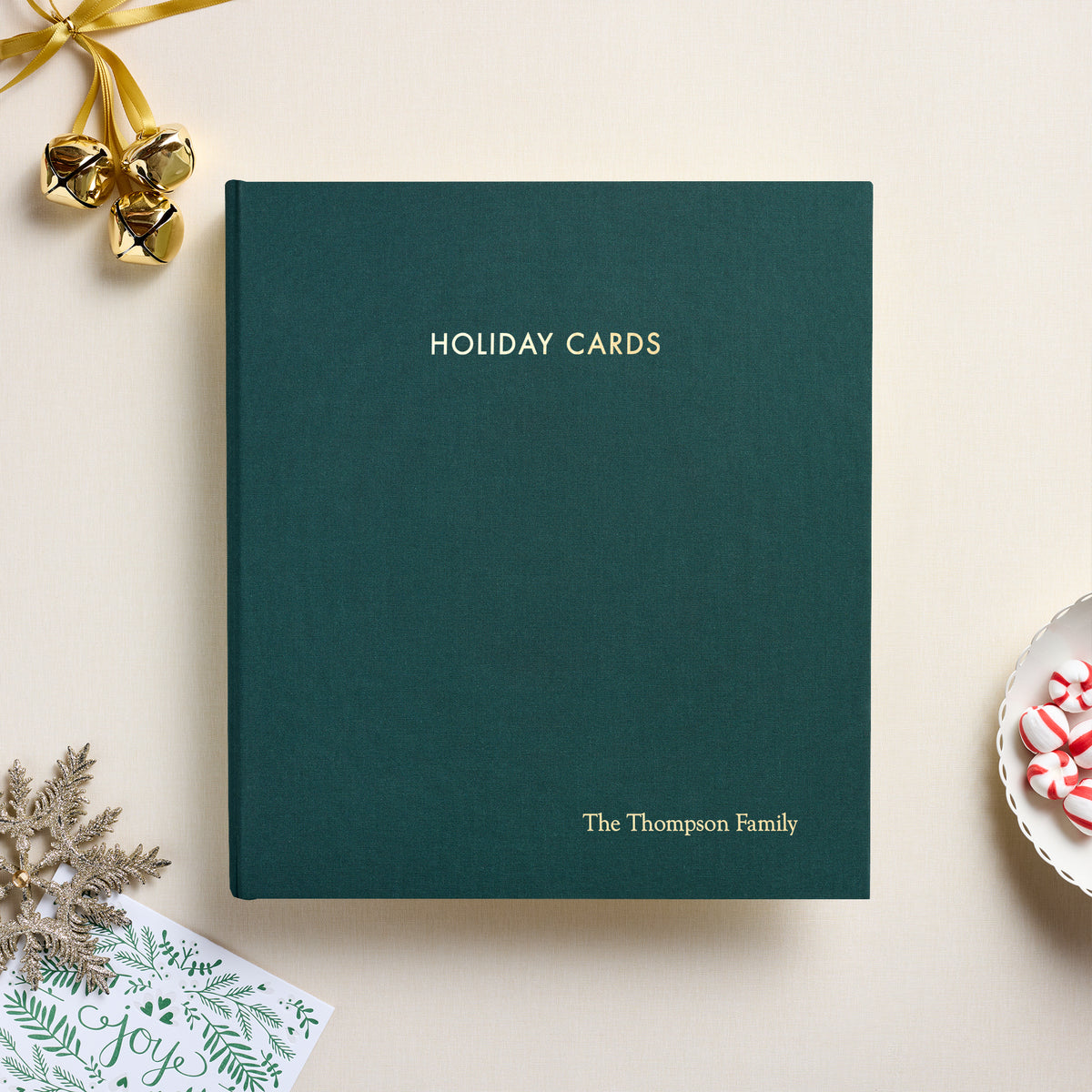 The Holiday Card Album | Teal Blue Cotton