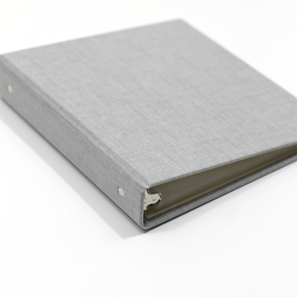 Holiday Card Album | Cover: Dove Gray Cotton | Embossed with “Holiday Cards” | Available Personalized