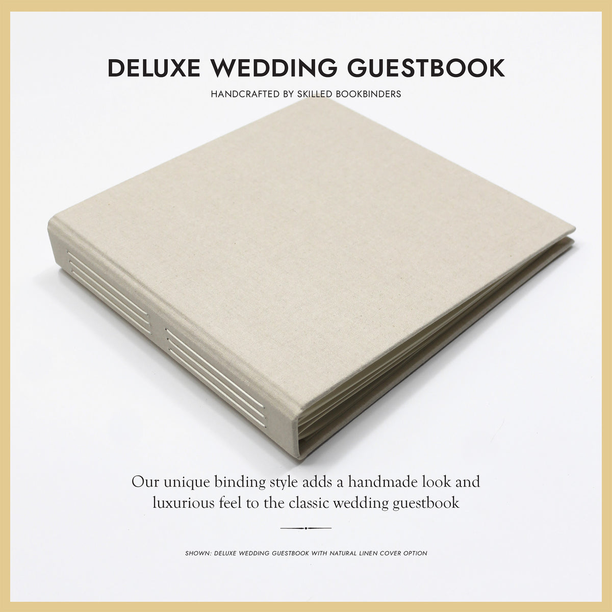 Deluxe Event Guestbook | Cover: Sage Green Cotton | Available Personalized