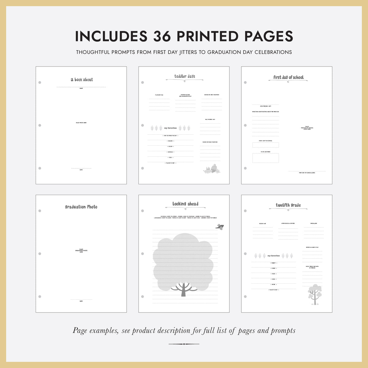 School Years Memory Binder with Pink Silk Cover