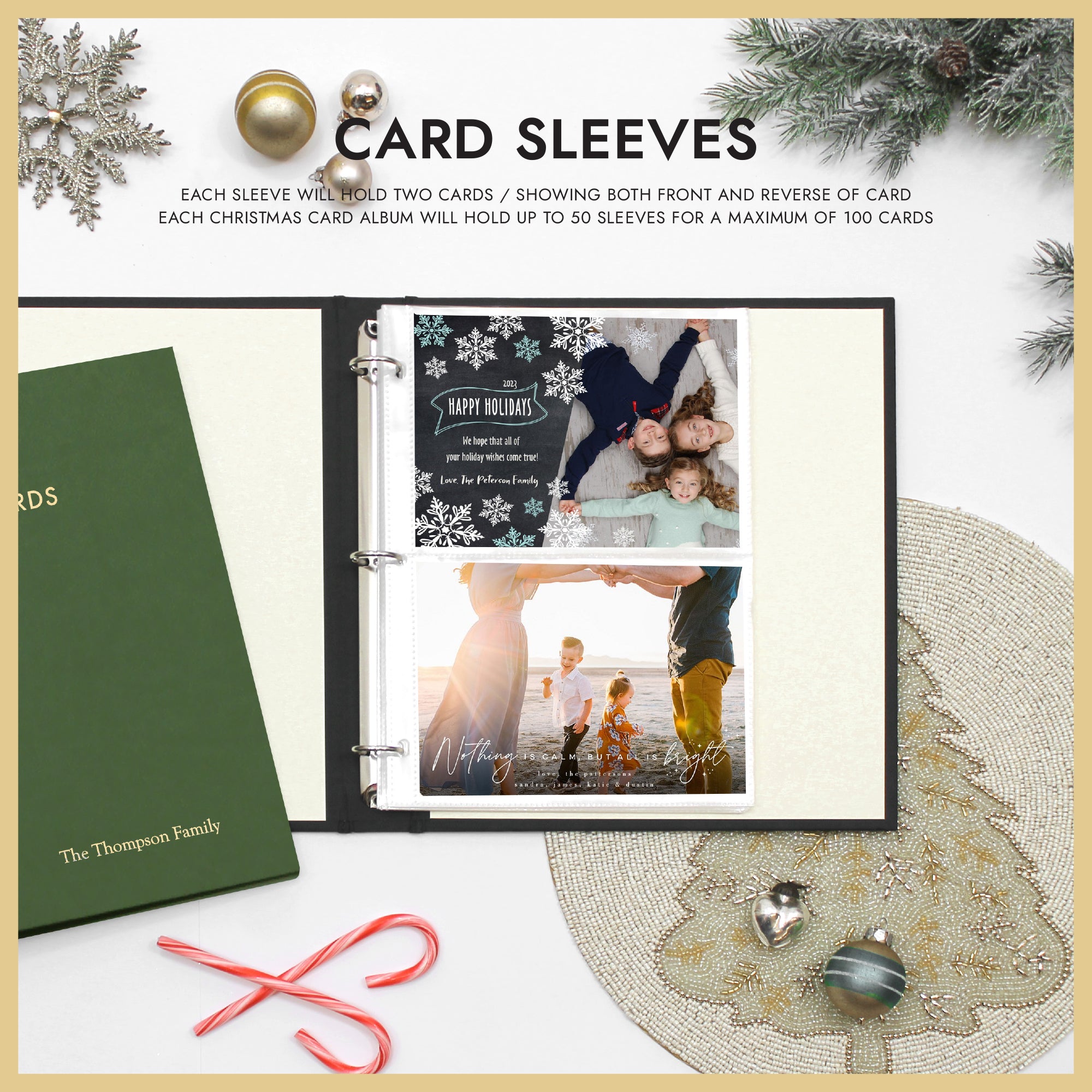 Holiday Card Album | Personalized Holiday Card Keepsake | Rag & Bone Bindery Holiday Card Album | Personalized Holiday Card Keepsake | Rag & Bone Bindery