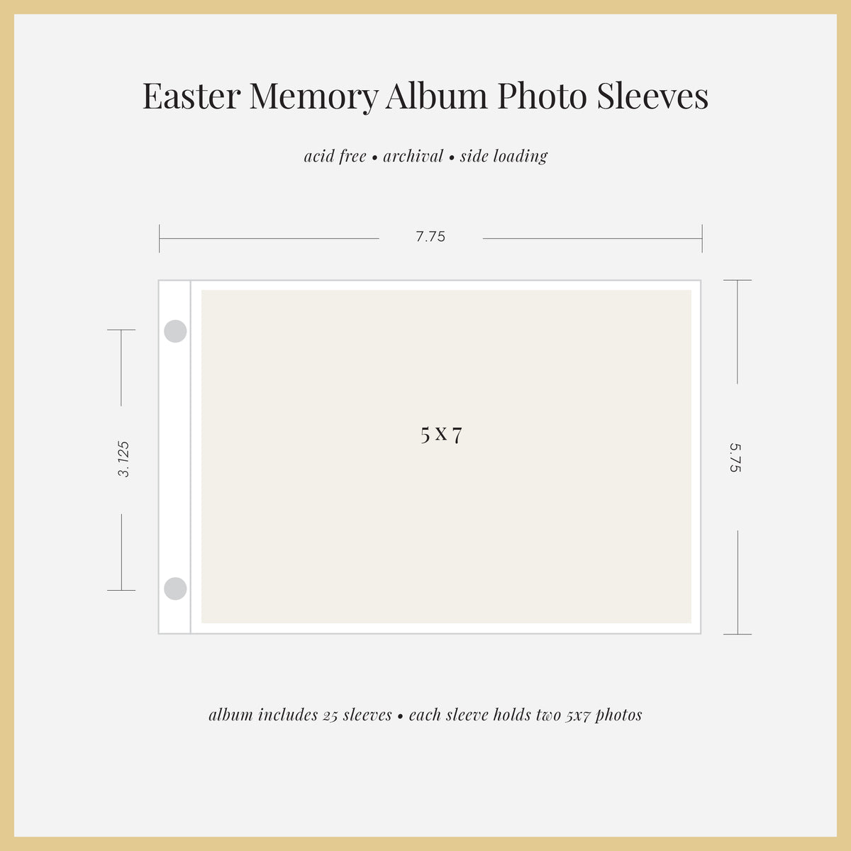Easter Memories Album | with Lavender Cotton Cover | Includes Embossed Family Name
