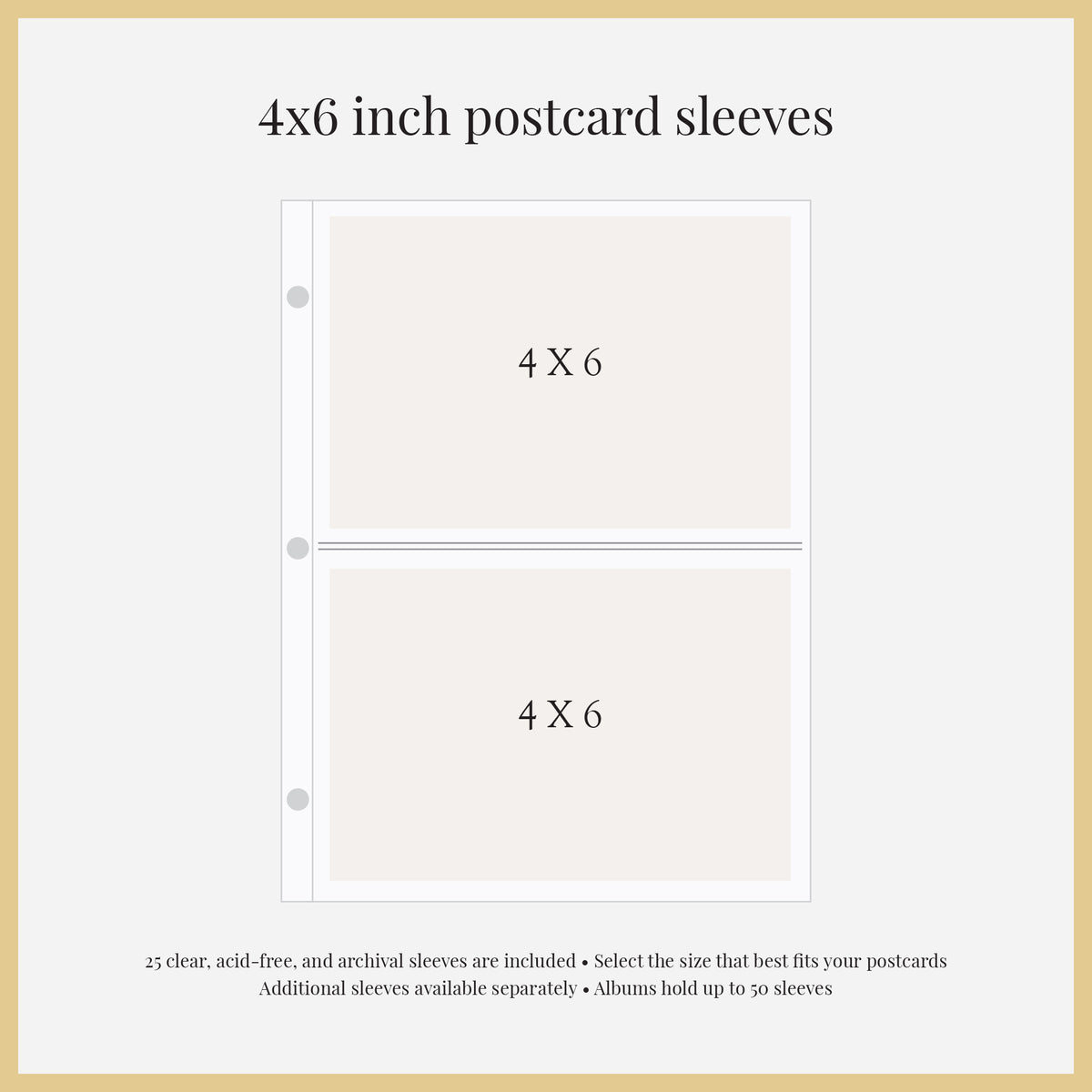The Medium Postcard Album | Navy Blue Cotton