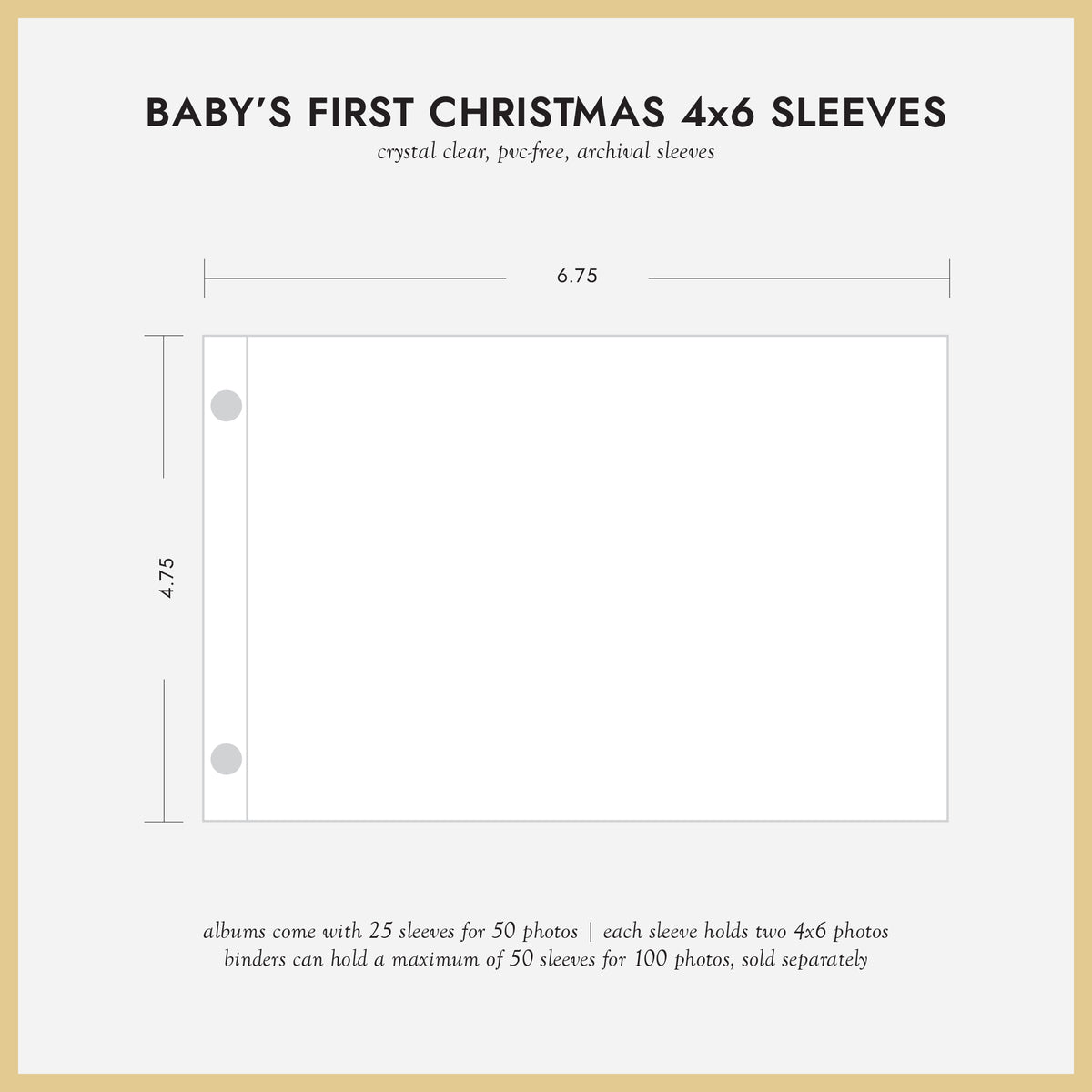Baby's First Christmas Album | Cranberry Red Cotton Cover | for 4x6 or 5x7 Photos