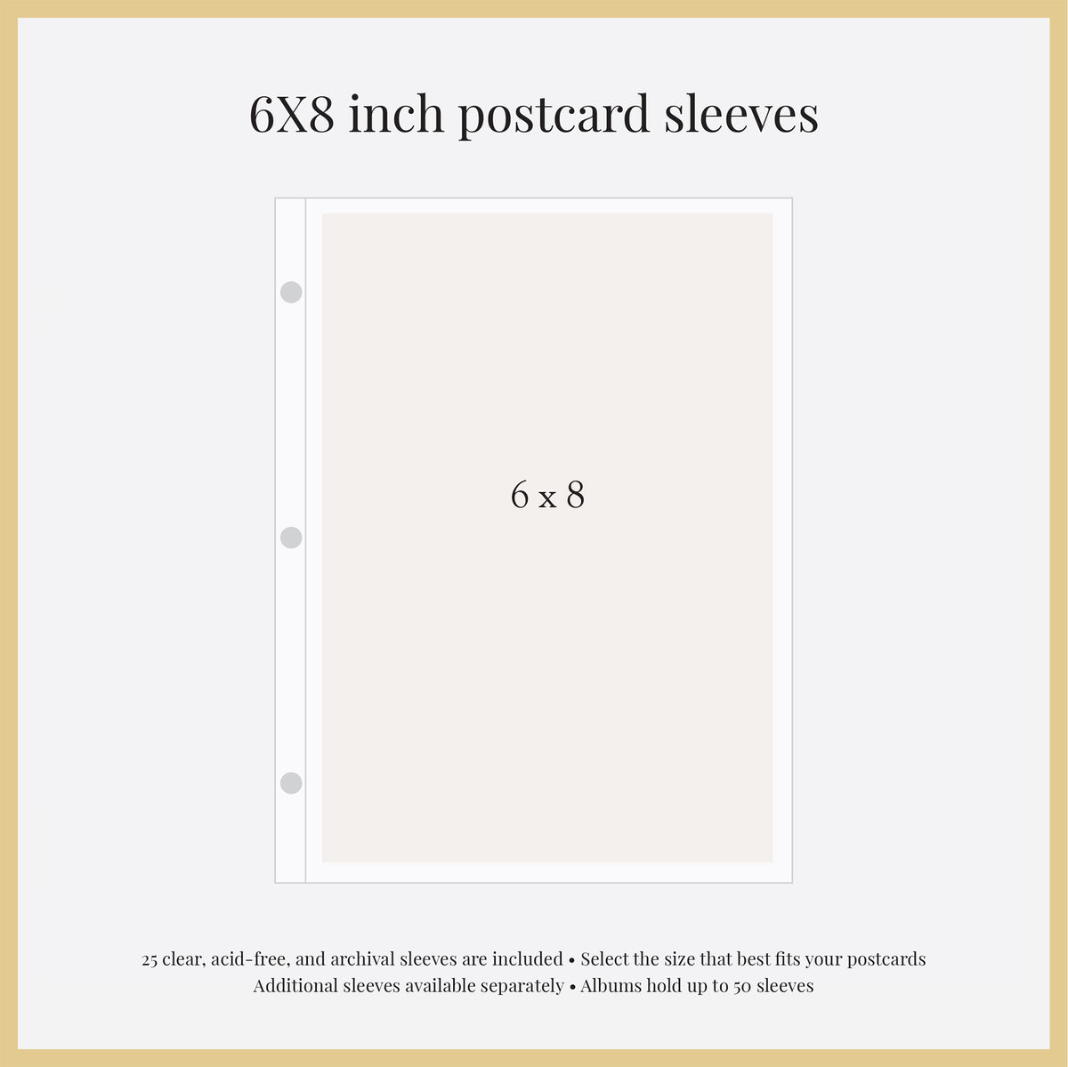 The Medium Postcard Album | Silver Silk
