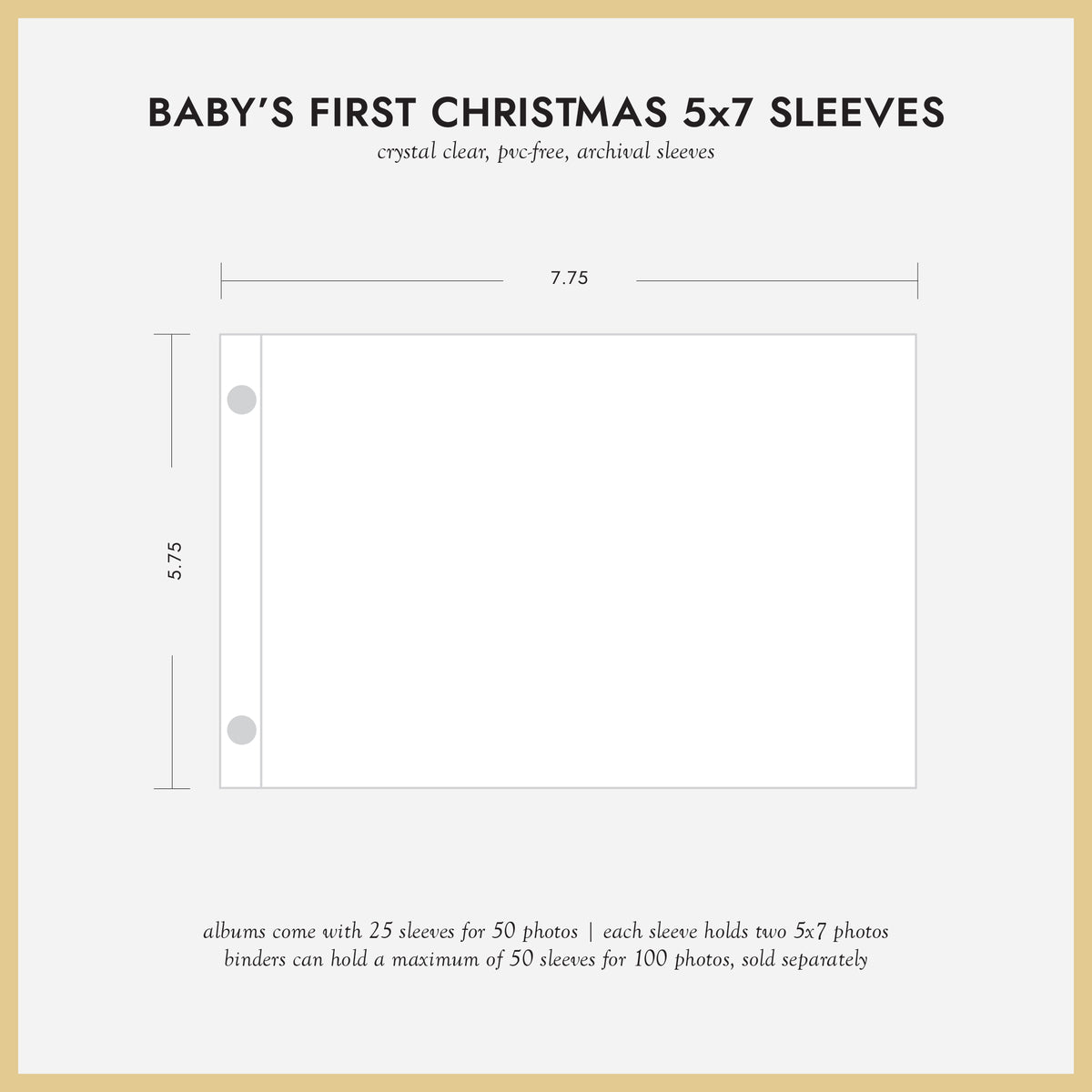 Baby's First Christmas Album | Cranberry Red Cotton Cover | for 4x6 or 5x7 Photos