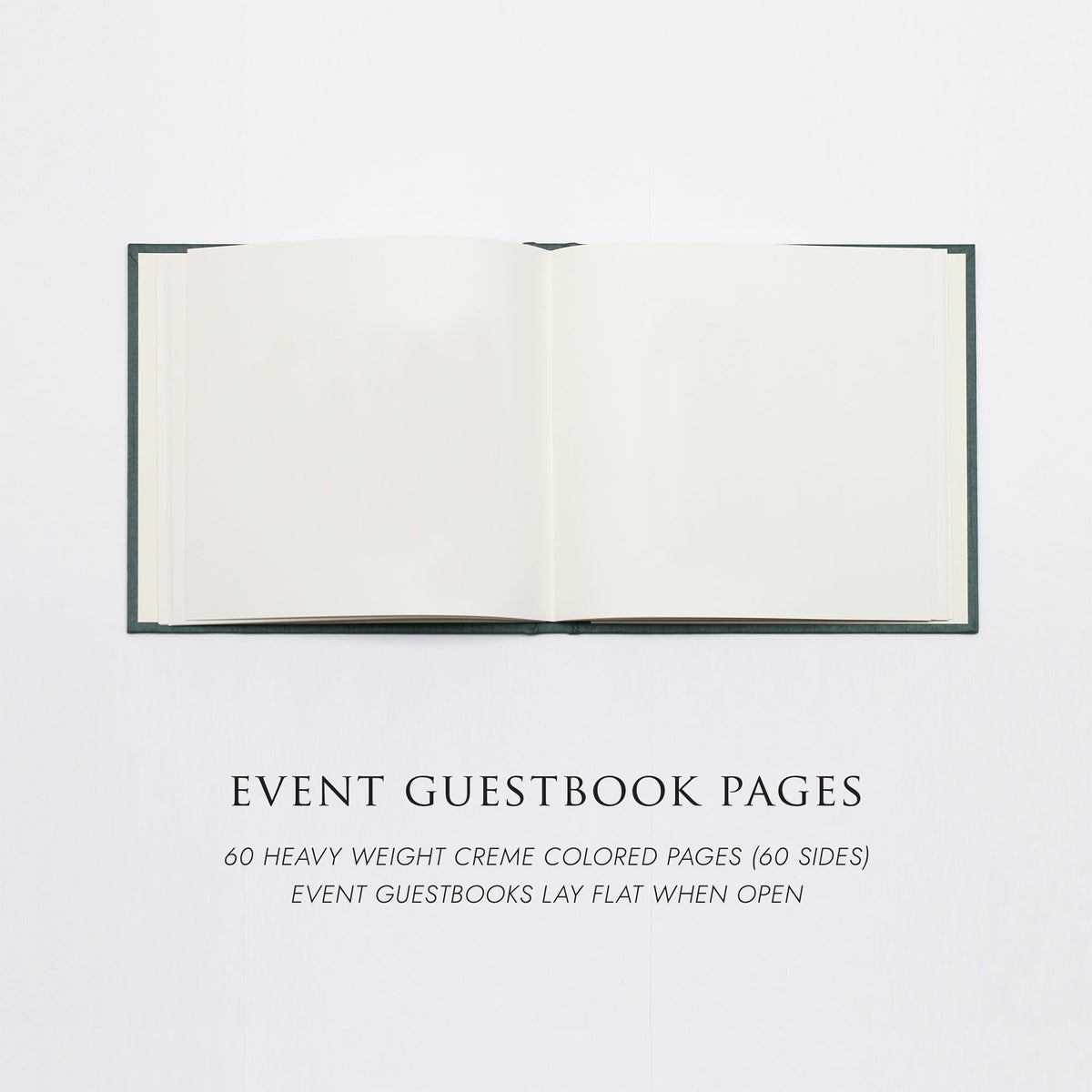 Event Guestbook Embossed with “Guests” | Cover: Lavender Cotton | Available Personalized