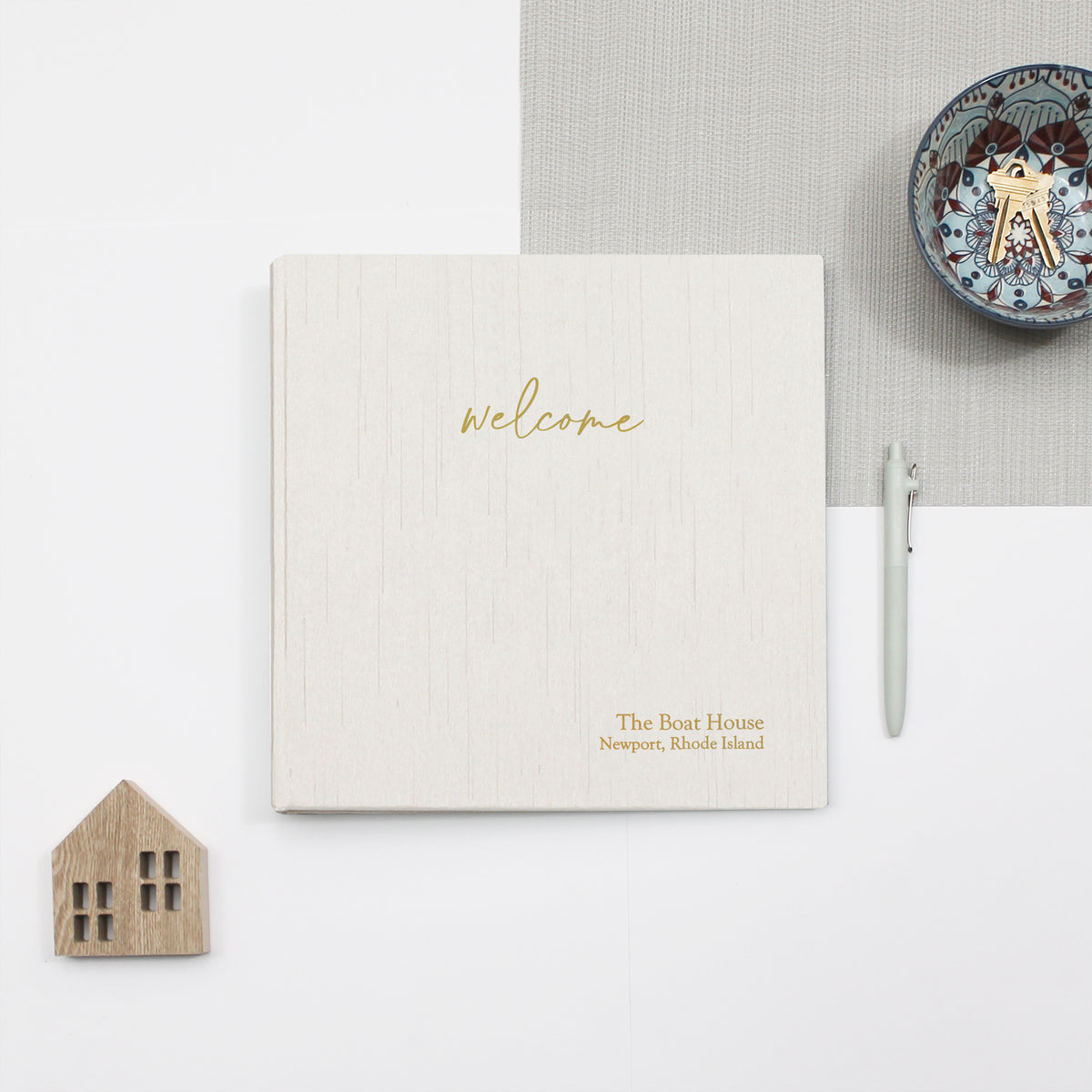 The Welcome Guestbook | Ivory Silk