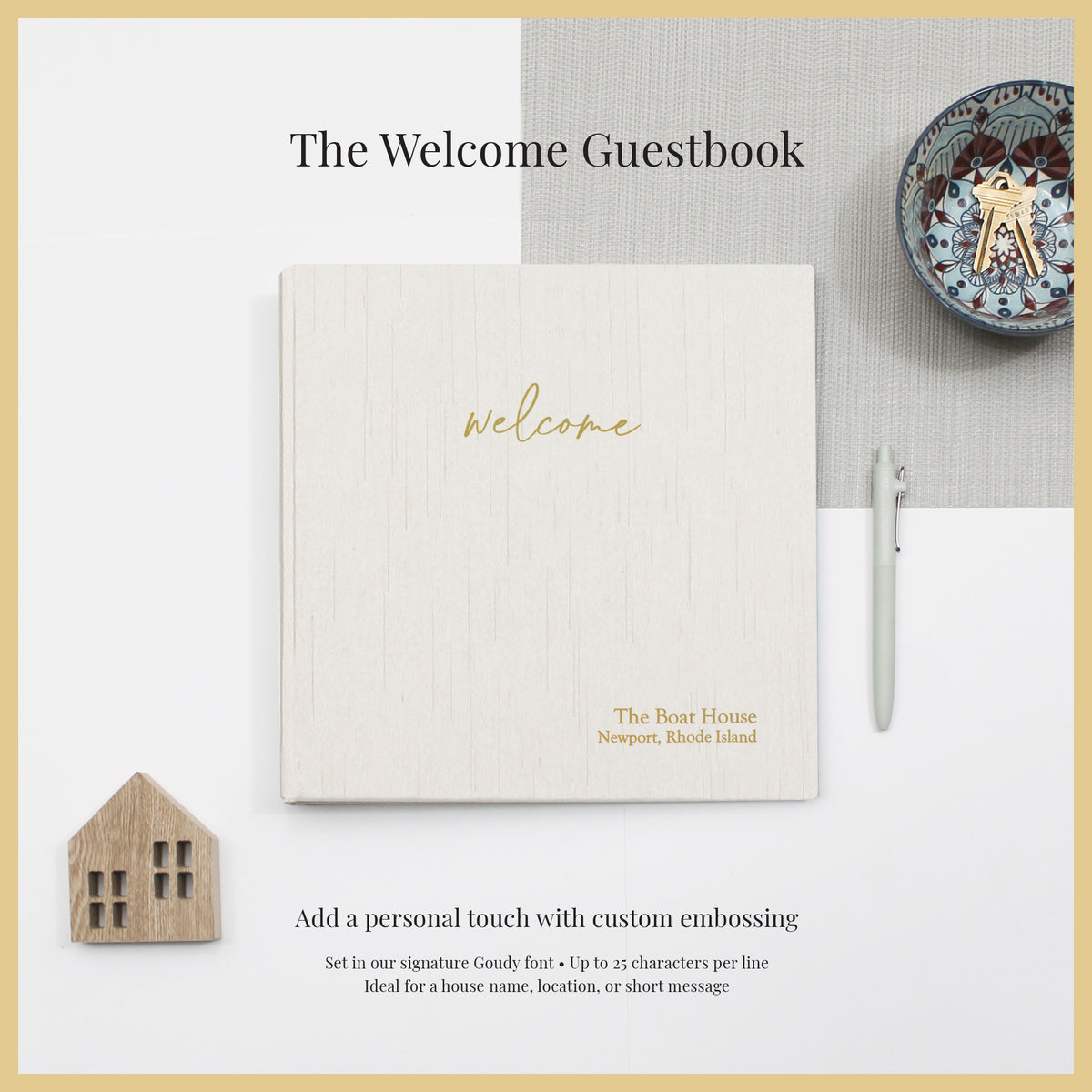 The Welcome Guestbook | Ivory Silk