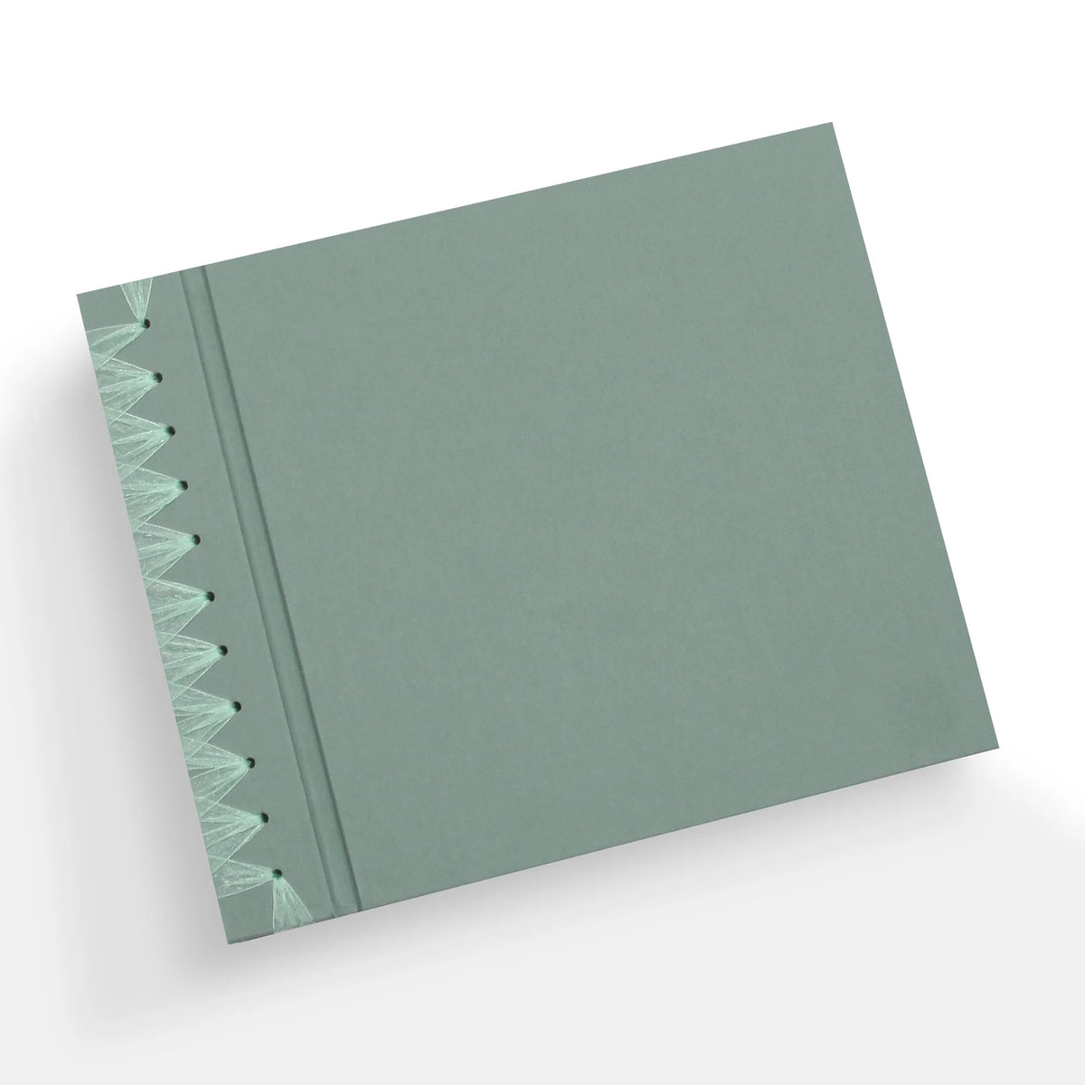Wedding Album [12.5 x 14.75] Cover: Jade Green Cotton | Available Personalized